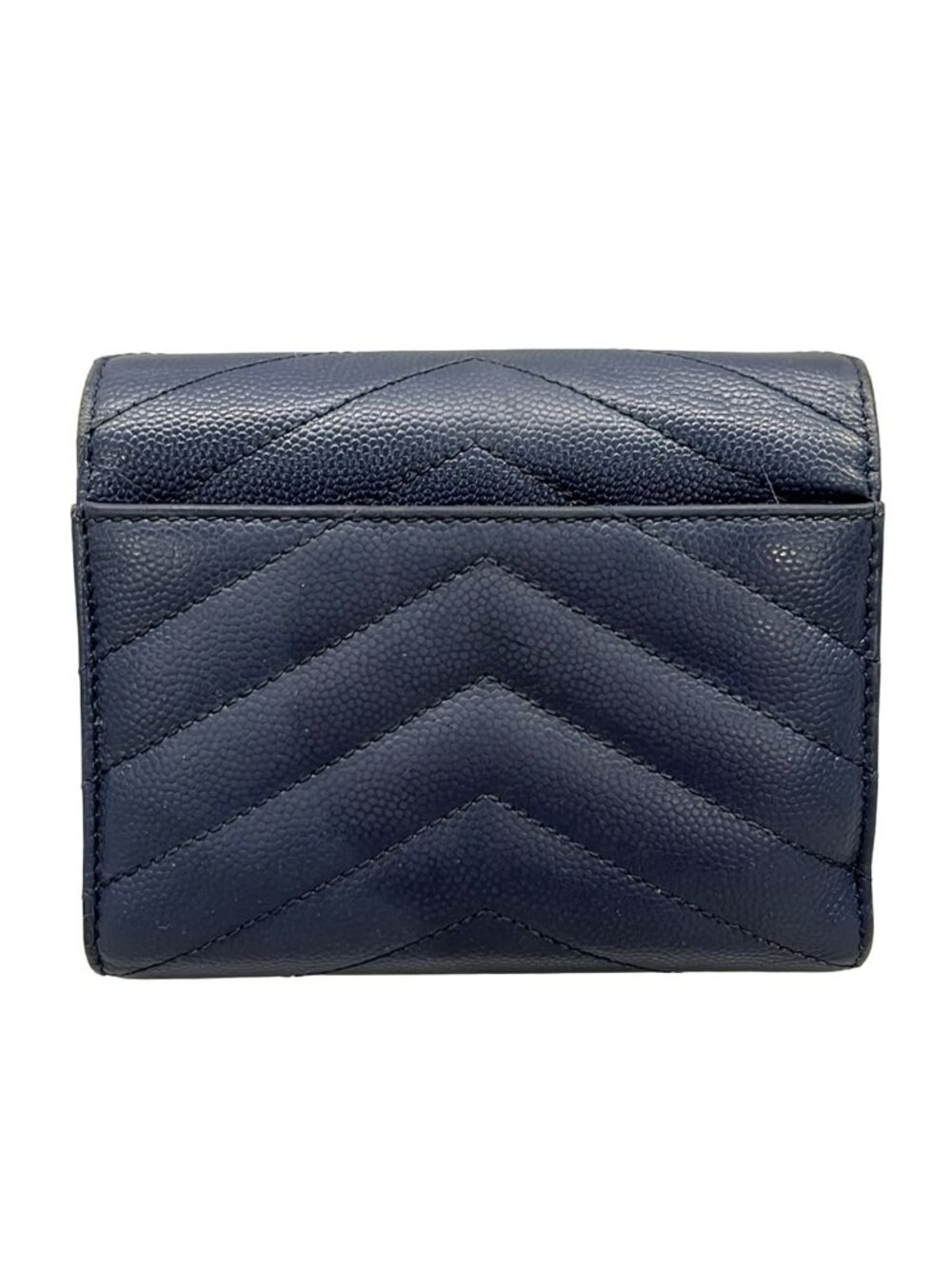 Saint Laurent Paris Navy Leather Wallet - Picture 2 of 9